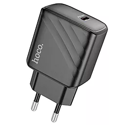 Сетевое зарядное устройство Hoco CS22A 30w PD USB-C fast charger black - фото Сетевое зарядное устройство Hoco CS22A 30w PD USB-C fast charger black