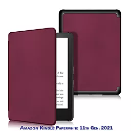 Чехол для планшета BeCover Smart Case для Amazon Kindle Paperwhite 11th Gen. 2021 Red Wine (707208) - фото Чехол для планшета BeCover Smart Case для Amazon Kindle Paperwhite 11th Gen. 2021 Red Wine (707208)