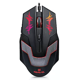 Компьютерная мышка REAL-EL RM-510 Gaming Black - фото Компьютерная мышка REAL-EL RM-510 Gaming Black