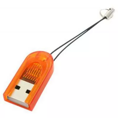 Картрідер ST-Lab MicroSD/TF (U-373 orange) - фото 1