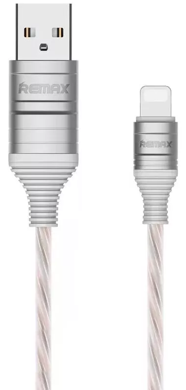 Кабель Remax EL Luminous Ultimate USB-A - Lightning 10w 1м cable White (RC-130i) - фото 1