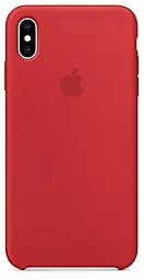 Чехол Apple Silicone Case PB для Apple iPhone XS Max Red