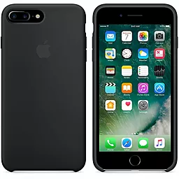Чохол Silicone Case для Apple iPhone 7 Plus, iPhone 8 Plus Black - мініатюра 2