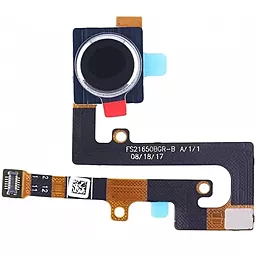 Шлейф Nokia 7.1 со сканером отпечатка пальца, Original Black