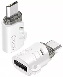 Адаптер-переходник XO NB256H M-F micro USB -> USB Type-C White