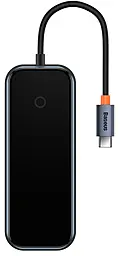 Мультипортовый USB Type-C хаб Baseus AcmeJoy 4-in-1 USB3.0 dark/grey (WKJZ010513)