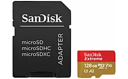 Карта пам'яті SanDisk microSDXC 128GB Extreme Class 10 UHS-I U3 V30 A2 + SD-адаптер (SDSQXA1-128G-GN6MA) - фото Карта пам'яті SanDisk microSDXC 128GB Extreme Class 10 UHS-I U3 V30 A2 + SD-адаптер (SDSQXA1-128G-GN6MA)