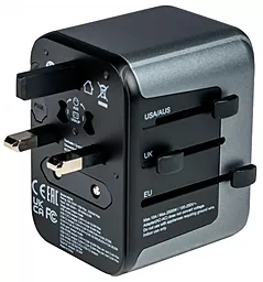 Сетевое зарядное устройство Verbatim UTA-03 100w PD/QC 3xUSB-C/2xUSB-A ports fast charger black - фото Сетевое зарядное устройство Verbatim UTA-03 100w PD/QC 3xUSB-C/2xUSB-A ports fast charger black