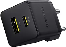 Сетевое зарядное устройство Baseus Palm 20w PD/QC USB-C/USB-A ports fast charger black (P10111608113-00) - фото Сетевое зарядное устройство Baseus Palm 20w PD/QC USB-C/USB-A ports fast charger black (P10111608113-00)