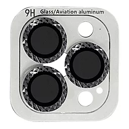 Защитное стекло Epik Metal Shine для Apple iPhone 15 Pro (6.1"), iPhone 15 Pro Max (6.7") Midnight