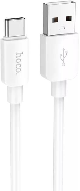Кабель Hoco X96 USB-A - Type-C 27w 3a 1м cable White - фото 1