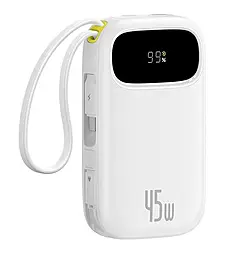 Повербанк Baseus EnerFill FC31 Qpow 3 20000mAh 45W Moon White (E0028D01) - фото Повербанк Baseus EnerFill FC31 Qpow 3 20000mAh 45W Moon White (E0028D01)