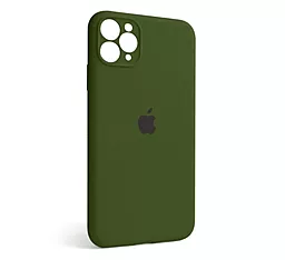 Чехол Silicone Case Full Camera для Apple iPhone 11 Pro Max Army green
