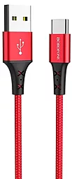 Кабель Borofone BX20 USB-A - Type-C 10w 2a 1м cable Red - фото Кабель Borofone BX20 USB-A - Type-C 10w 2a 1м cable Red
