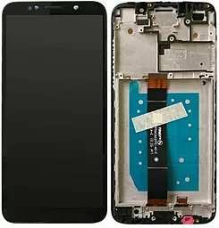 Дисплей Huawei Y5P (DUA-LX1), Honor 9S (DUA-LX9, DRA-LX9) с тачскрином и рамкой, Black