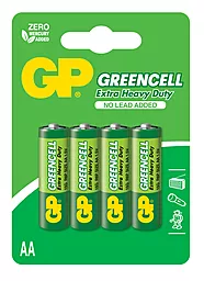 Батарейки GP AA (R6) Greencell Carbon-Zinc (15G-U4) 4шт