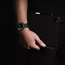 Ремінець для годинника Switcheasy Carbon Fiber Band для Apple Watch 42/44/45/49mm Black (MAW245035BK22)  - мініатюра 5
