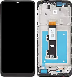 Дисплей Motorola Moto E22, Moto E22i (XT2239) с тачскрином и рамкой, оригинал, Black
