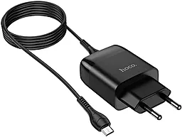 Сетевое зарядное устройство Hoco C72A Glorious 2.1a home charger + micro USB cable black - миниатюра 2 Сетевое зарядное устройство Hoco C72A Glorious 2.1a home charger + micro USB cable black - миниатюра 2