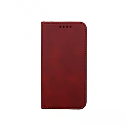 Чехол-книжка 1TOUCH Premium для iPhone 13 mini (Dark Red)