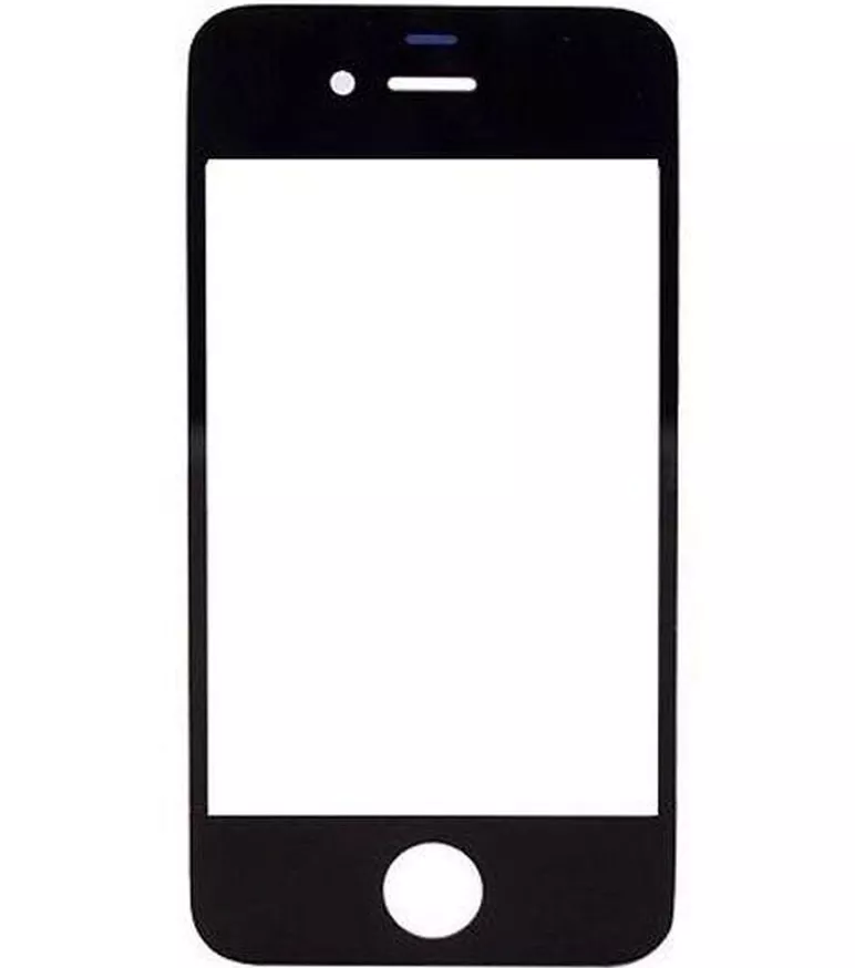 Корпусное стекло дисплея Apple iPhone 4, 4S Black - фото 1