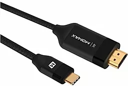 Видеокабель Momax Elite Link Type-C to HDMI Cable 2m Black (DTH1D) - миниатюра 2