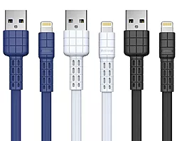 Кабель Remax Armor USB-A - Lightning 12w 2.4a 1м cable Blue (RC-116i) - миниатюра 3 Кабель Remax Armor USB-A - Lightning 12w 2.4a 1м cable Blue (RC-116i) - миниатюра 3