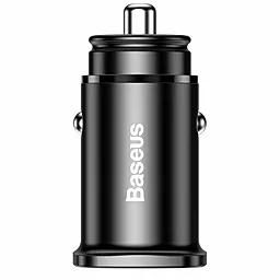 Автомобильное зарядное устройство с быстрой зарядкой Baseus 30W PD3.0 QC4.0+ SCP Black (CCALL-AS01) - миниатюра 2