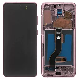 Дисплей Samsung Galaxy S20 G980, S20 5G G981 з тачскріном і рамкою, (OLED), Pink