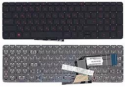 Клавиатура для ноутбука HP Pavilion 15-P 17-F с красной подсветкой  Black