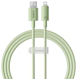 Кабель Baseus Habitat Series USB-A - Lightning 12w 2.4a 2м cable Green (P10360200631-01) - фото Кабель Baseus Habitat Series USB-A - Lightning 12w 2.4a 2м cable Green (P10360200631-01)