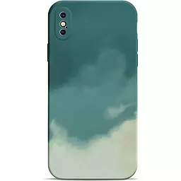 Чехол Watercolor Case Apple iPhone X  Green