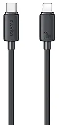 Кабель Usams Striped KY Series USB Type-C - Lightning 30w 3a 2м PD cable Black (US-SJ697) - фото Кабель Usams Striped KY Series USB Type-C - Lightning 30w 3a 2м PD cable Black (US-SJ697)