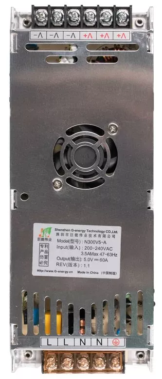Блок живлення AksPower 300w 5v 60a 200-240v (N300V5-A) - фото 2