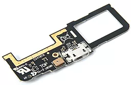 Нижняя плата Asus ZenFone C (ZC451CG) с коннектором зарядки и микрофоном - фото Нижняя плата Asus ZenFone C (ZC451CG) с коннектором зарядки и микрофоном