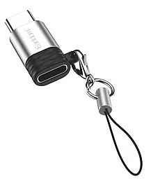 Адаптер-переходник Earldom ET-TC15 M-F USB Type-C -> Lightning Silver - фото Адаптер-переходник Earldom ET-TC15 M-F USB Type-C -> Lightning Silver