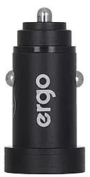 Автомобильное зарядное устройство Ergo ECC-224 Mini 2.4A 2xUSB Car Charger Black