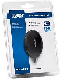 USB хаб Sven HB-401 Black - миниатюра 2