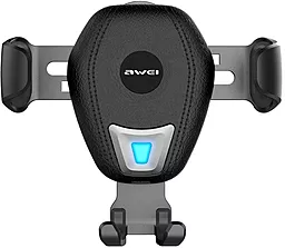 Держатель с беспроводной зарядкой Awei CW2 Wireless Car Holder Black