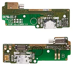 Нижняя плата Sony Xperia XA F3111 / Xperia XA F3112 / Xperia XA F3113 / Xperia XA F3115 / Xperia XA F3116 с разъемом зарядки, микрофоном и вибромотором