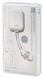 Remax USB-ЗУ Protective Charging Case для Apple AirPods White (RC-A6) - миниатюра 5