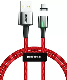 Кабель USB Baseus Zinc Magnetic 3A 2M USB Type-C Cable Red (CATXC-B09)