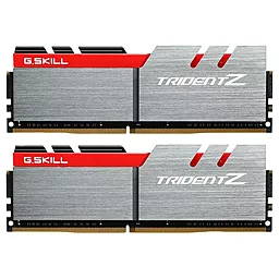 Оперативна пам'ять G.Skill DDR4 32GB KIT(2x16GB) Trident Z (F4-3200C15D-32GTZ) Black H/Red logo