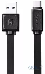 Кабель Remax Fast USB-A - Type-C 12w 2.4a 1м cable Black (RT-C1) - фото Кабель Remax Fast USB-A - Type-C 12w 2.4a 1м cable Black (RT-C1)
