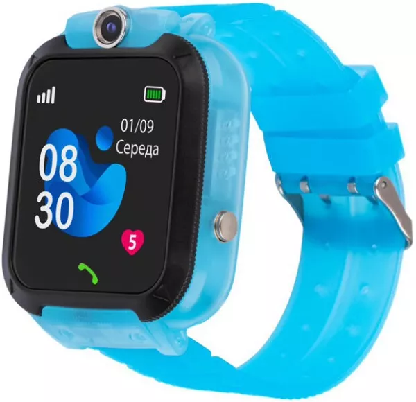 Смарт-часы AmiGo GO007 Flexi GPS Blue - фото 1