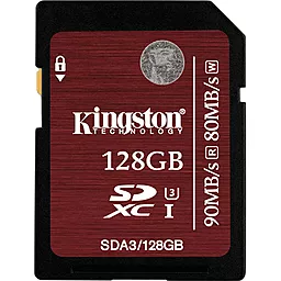 Карта памяти Kingston SDXC 128GB Ultimate Class 10 UHS-I U3 (SDA3/128GB)