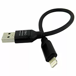 Кабель EasyLife USB-A - Lightning 12w 2.4a 0.2м cable Black - фото Кабель EasyLife USB-A - Lightning 12w 2.4a 0.2м cable Black