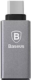 OTG-переходник Baseus Sharp series Type-C USB 3.1 to USB 3.0 Grey - миниатюра 2