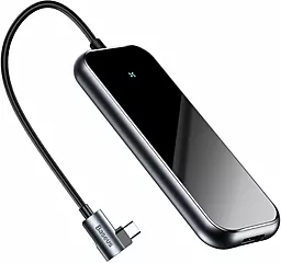 USB Type-C хаб Baseus Multi-Functional USB-C -> 4xUSB2.0 Deep Gray (CAHUB-JZ0G) - фото USB Type-C хаб Baseus Multi-Functional USB-C -> 4xUSB2.0 Deep Gray (CAHUB-JZ0G)