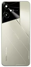 Задняя крышка корпуса Tecno Pova Neo 3 со стеклом камеры Amber Gold - фото Задняя крышка корпуса Tecno Pova Neo 3 со стеклом камеры Amber Gold